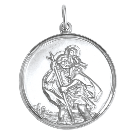Pendentif Saint Christophe en argent sterling