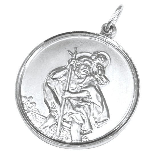 Pendentif Saint Christophe en argent sterling