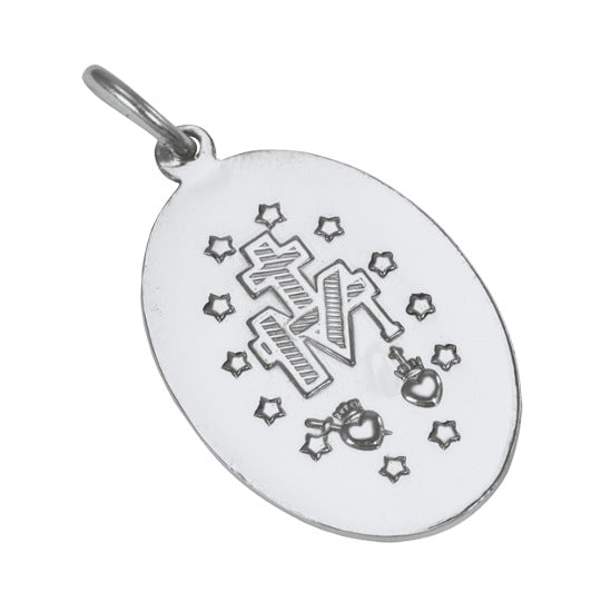 Médaille en argent sterling de l'Immaculée Conception