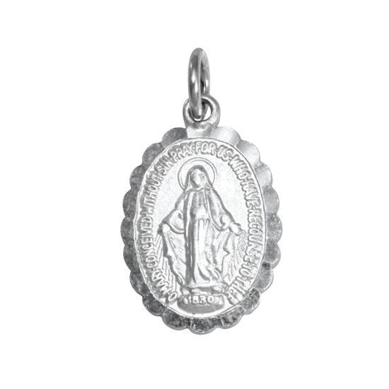 Médaille miraculeuse en argent sterling