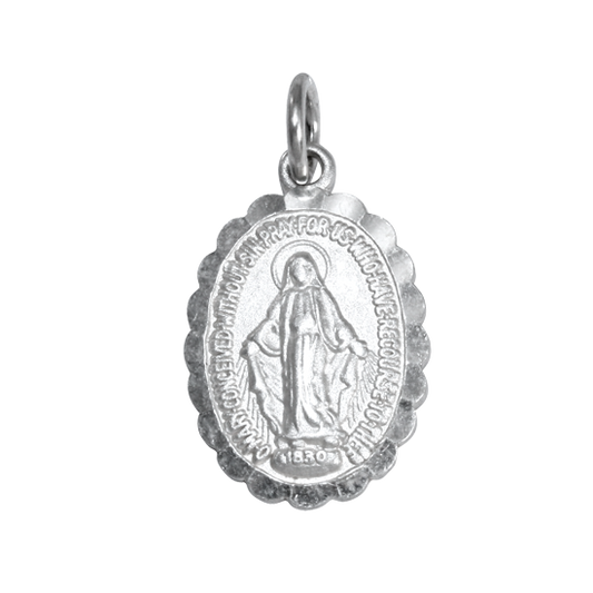 Médaille miraculeuse en argent sterling