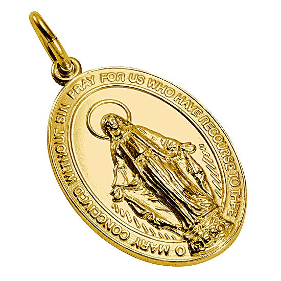 Médaille miraculeuse en or 9 carats