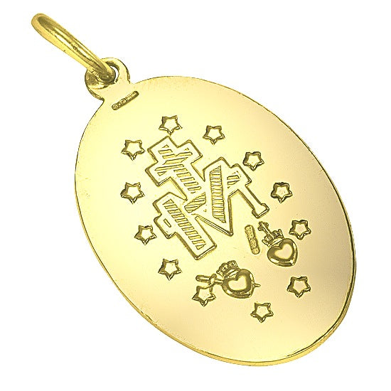 Médaille miraculeuse en or 9 carats