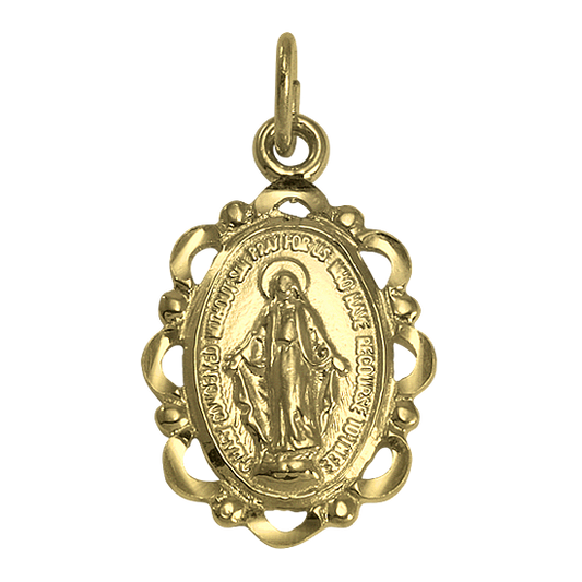 Médaille miraculeuse en or 9 carats