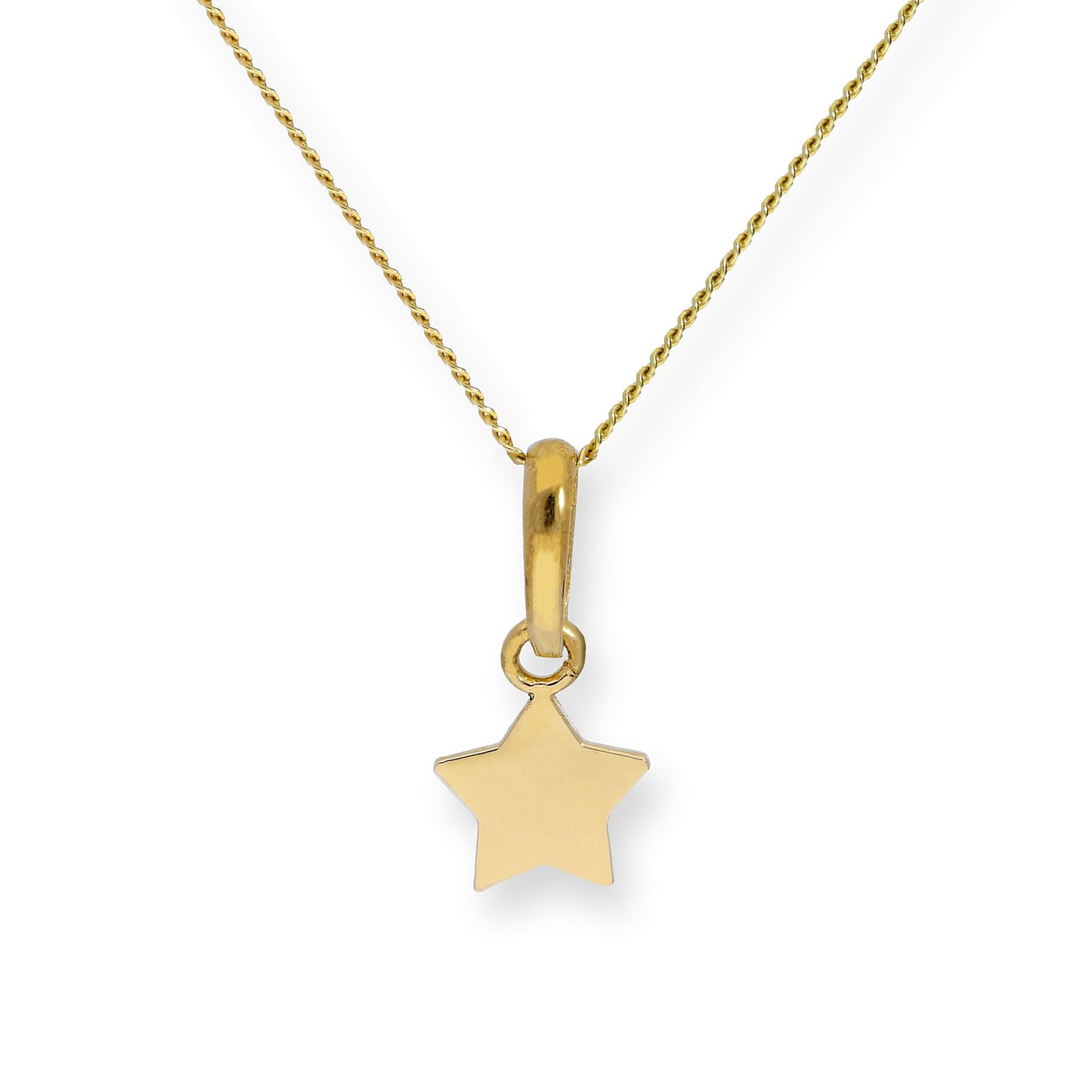 Collier avec pendentif étoile en or 9 carats