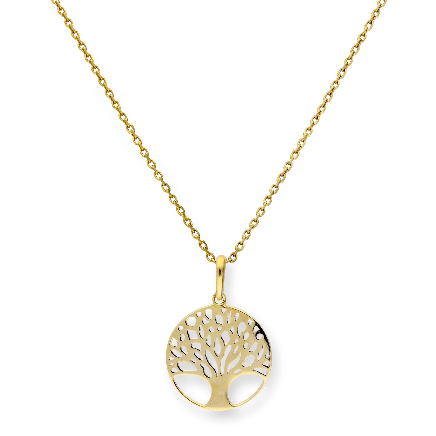 Collier pendentif arbre de vie en or 9 carats