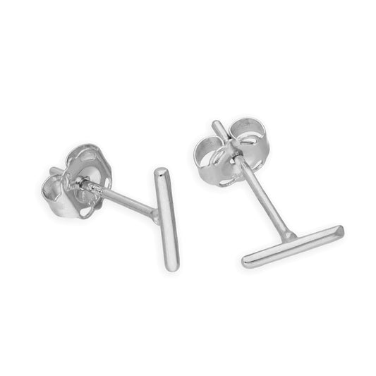 Boucles d'oreilles à tige en or blanc 9 carats