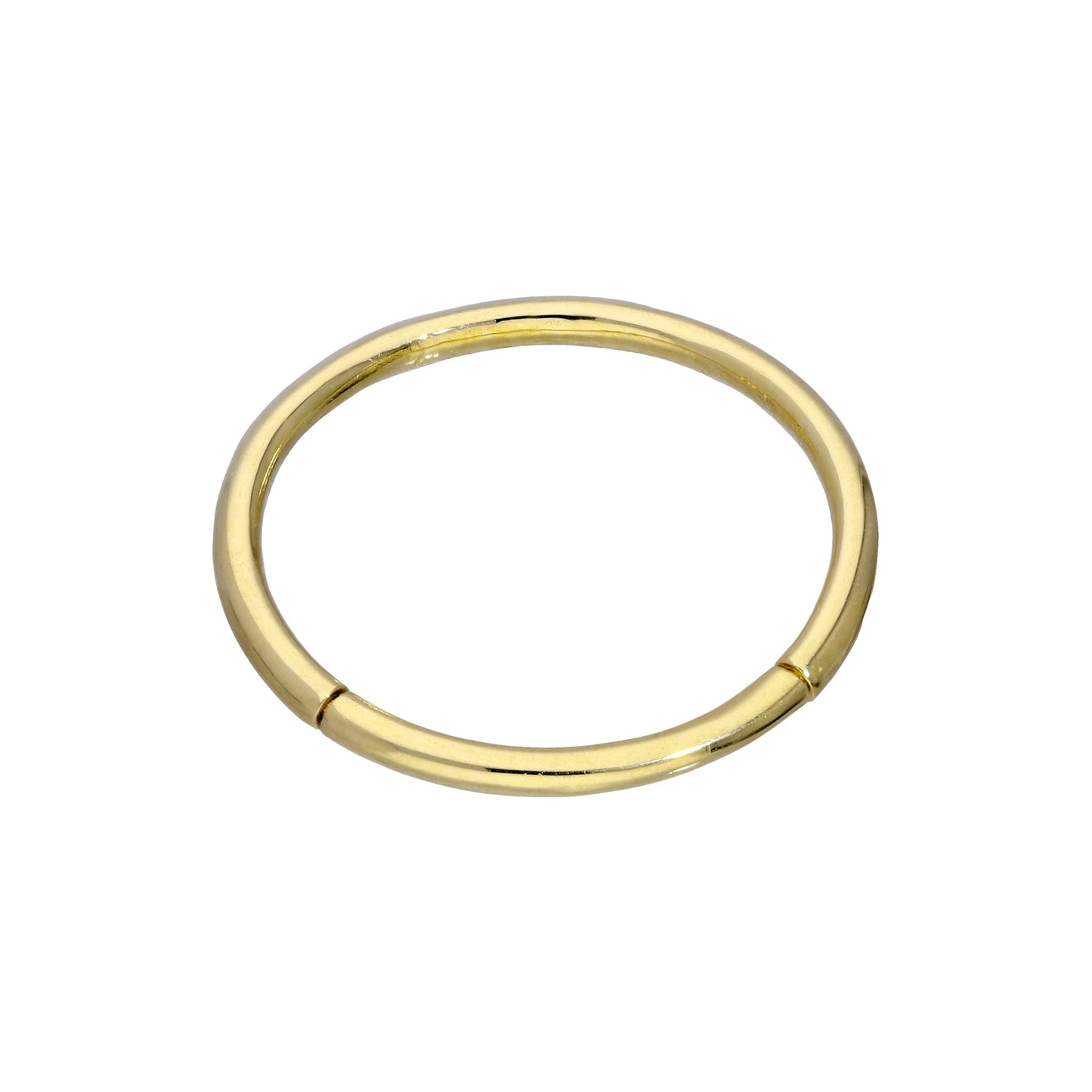 Bague segmentée en or 9 carats, calibre 17, bijou de corps