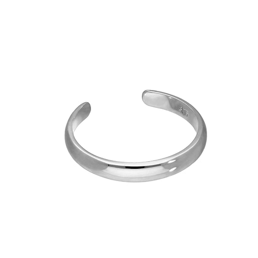Bague d'orteil réglable en or blanc 9 carats