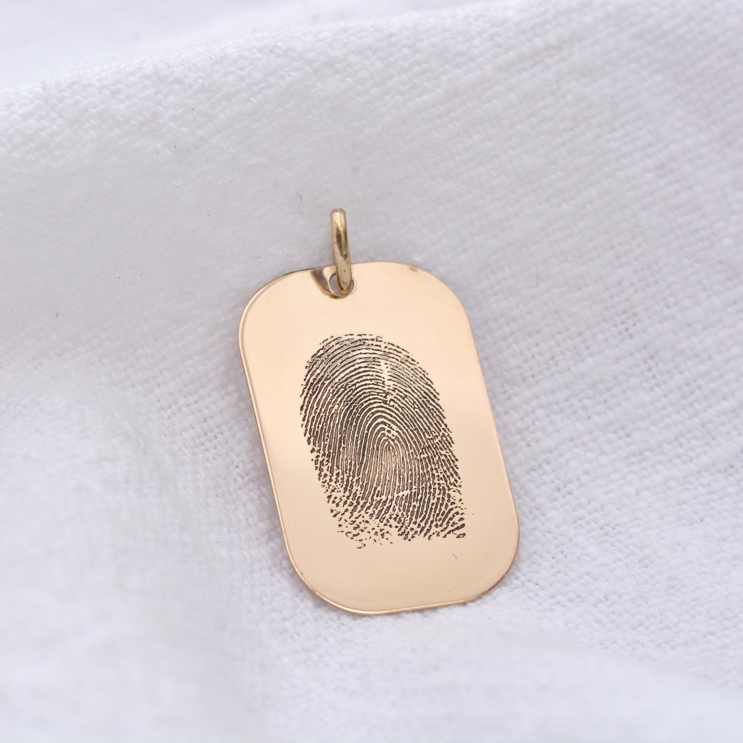 Collier personnalisé avec plaque d'identité pour chien en or 9 carats