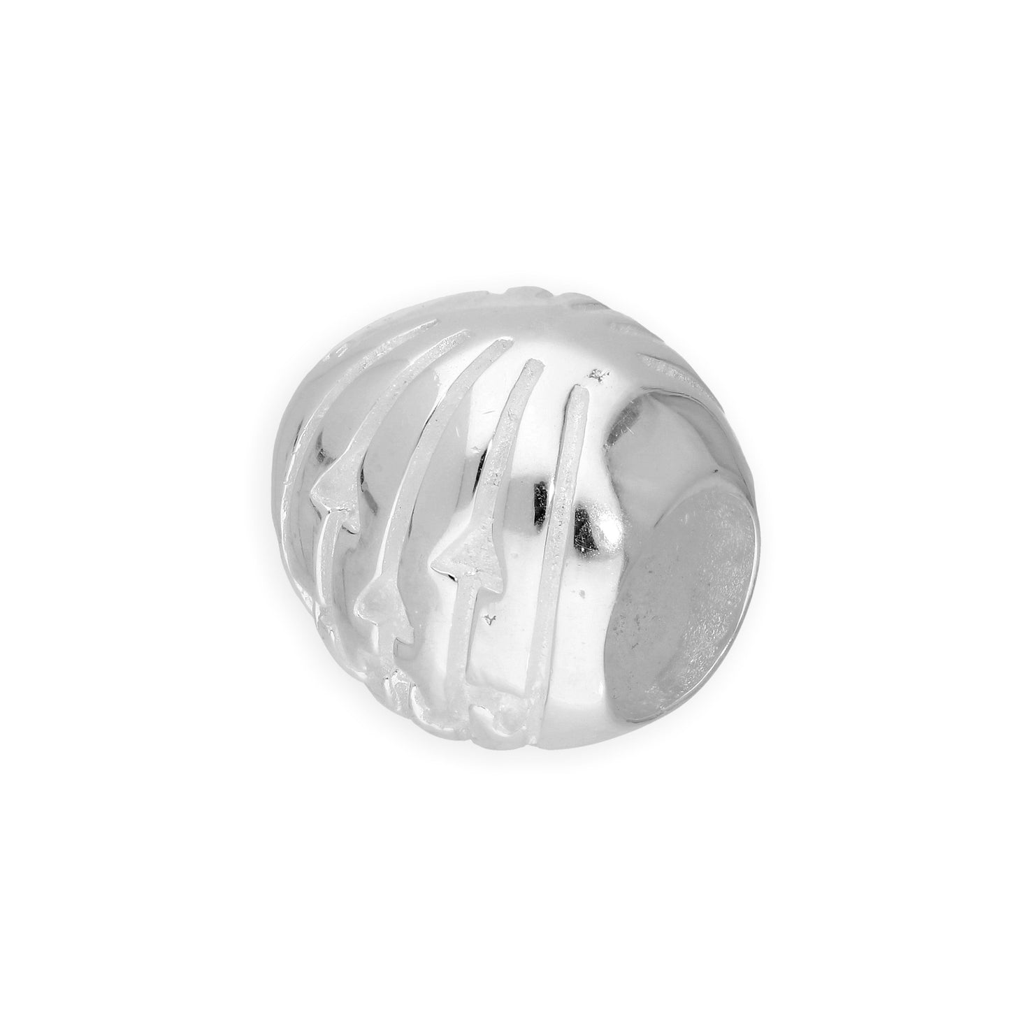 Breloque en argent sterling en forme de citrouille sculptée