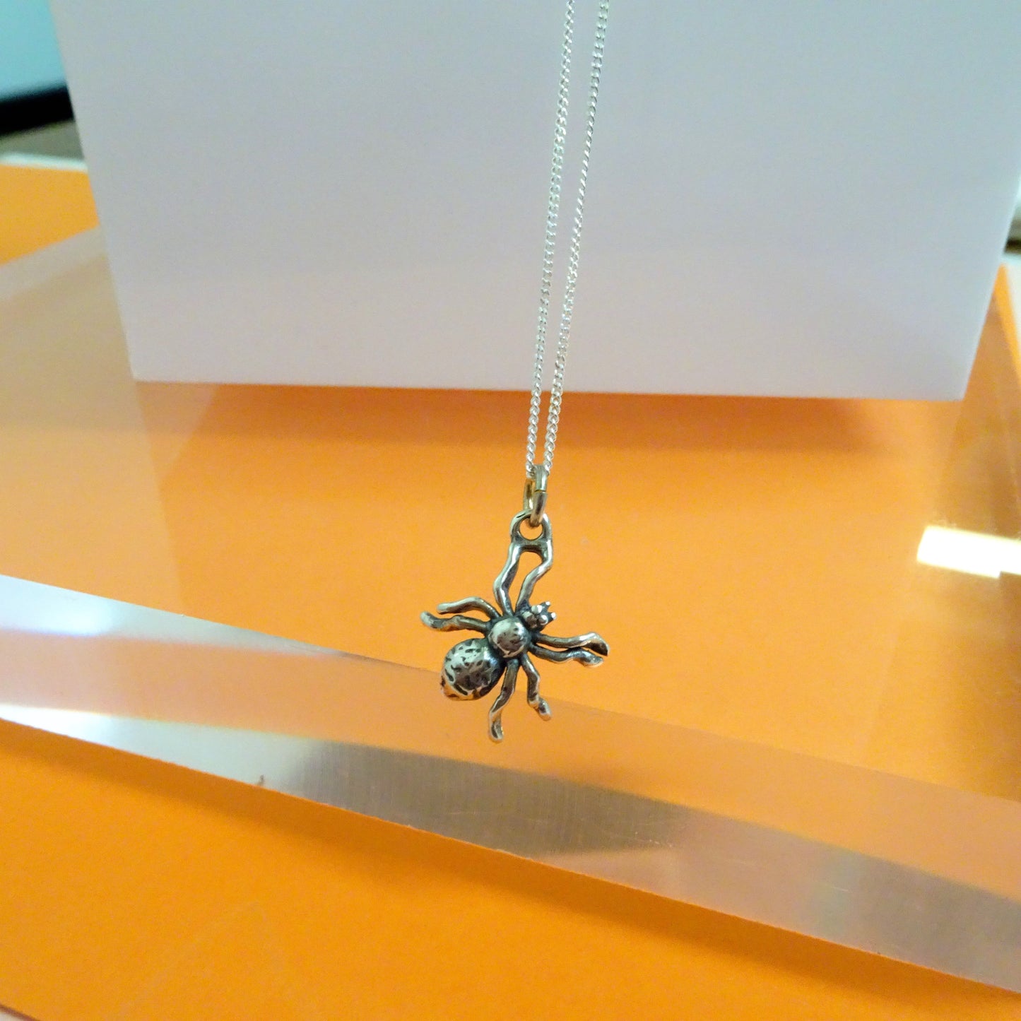 Collier araignée en argent sterling