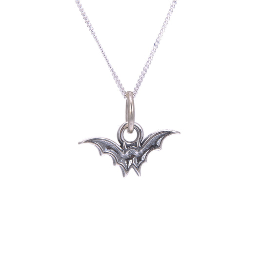 Collier en argent sterling avec petite chauve-souris