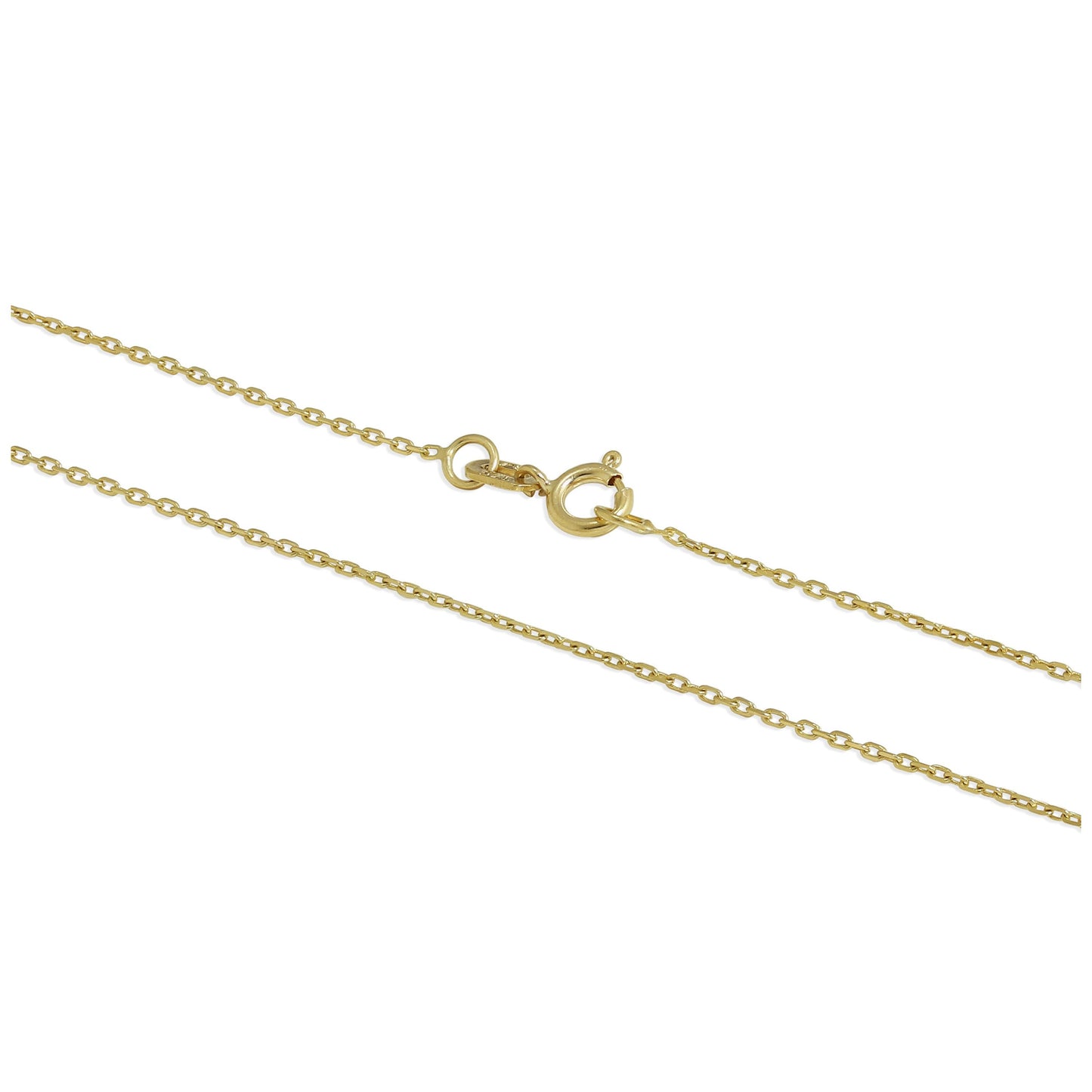 Chaîne à facettes en or 9 carats de 40 à 55 cm