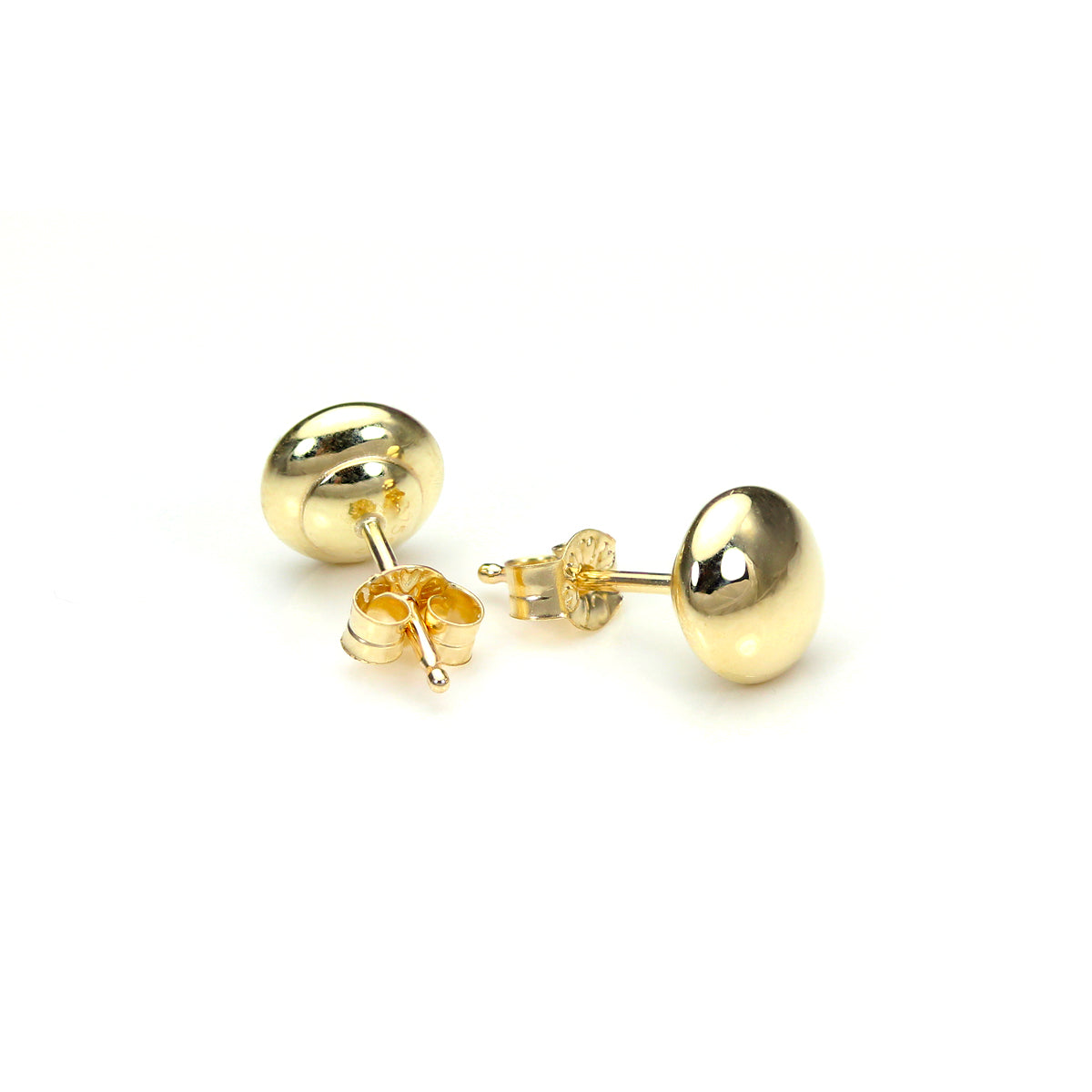 Boucles d'oreilles à tige rondes en or jaune 9 carats