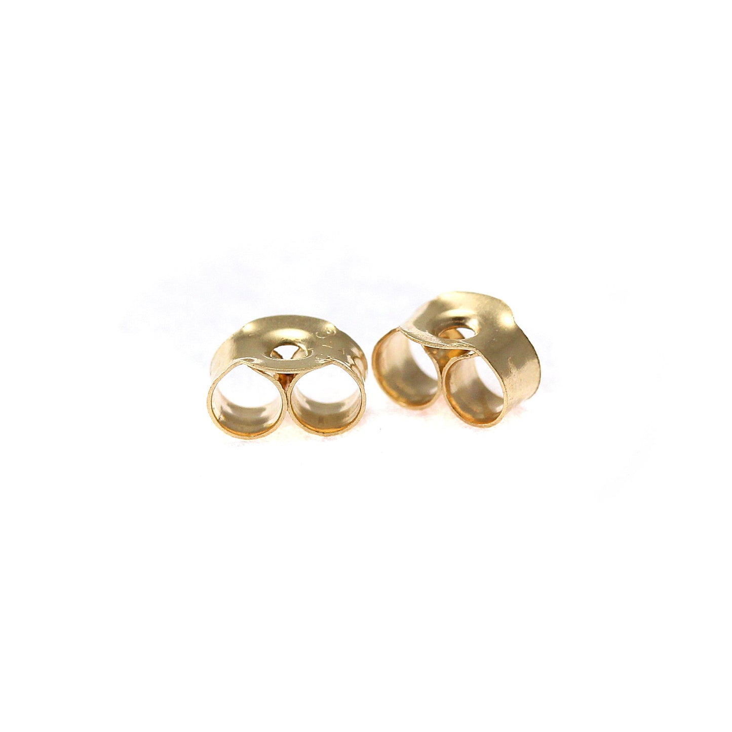 Fermoirs papillon en or 9 carats pour boucles d'oreilles à tige 3 mm, 4 mm, 5 mm