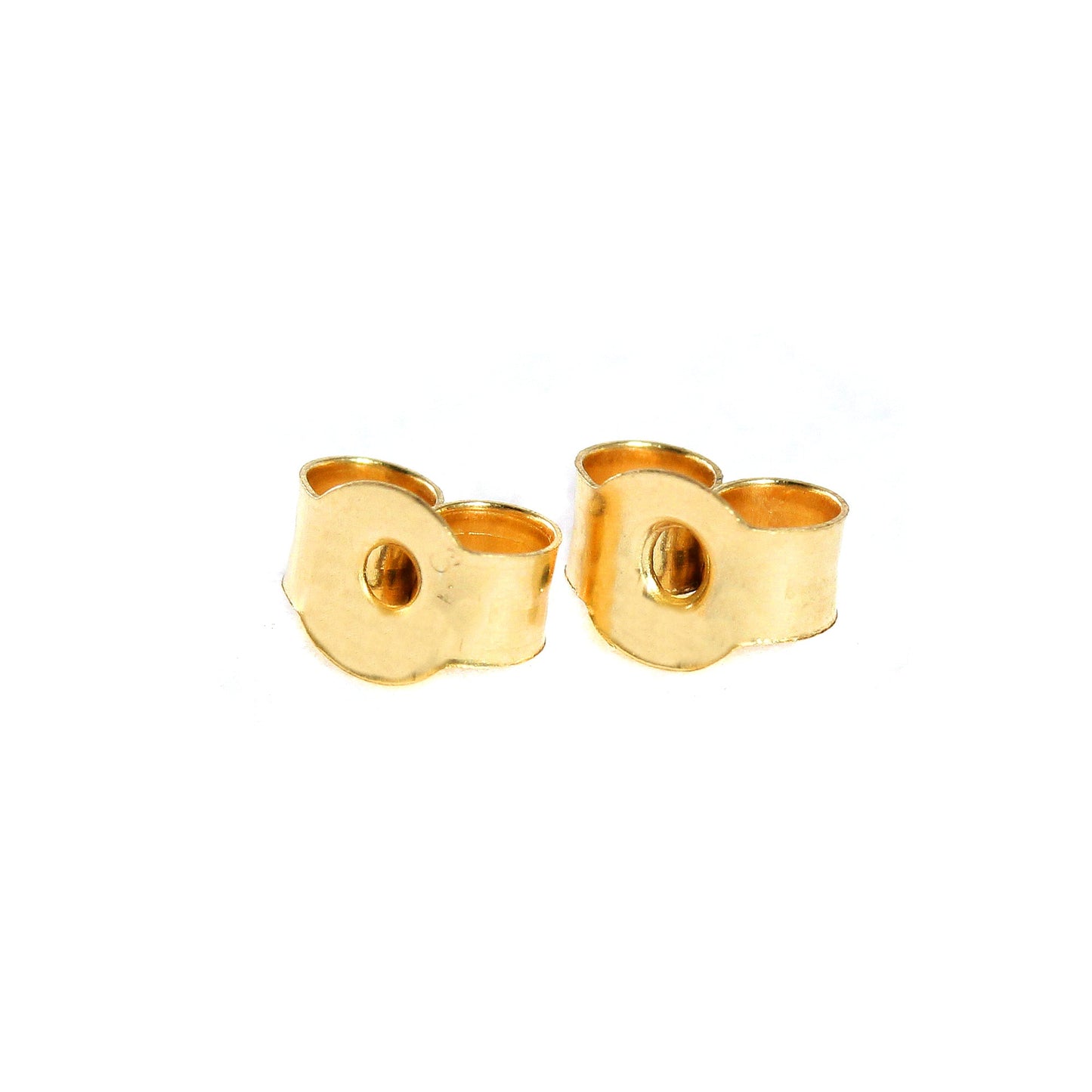 Fermoirs papillon en or 9 carats pour boucles d'oreilles à tige 3 mm, 4 mm, 5 mm