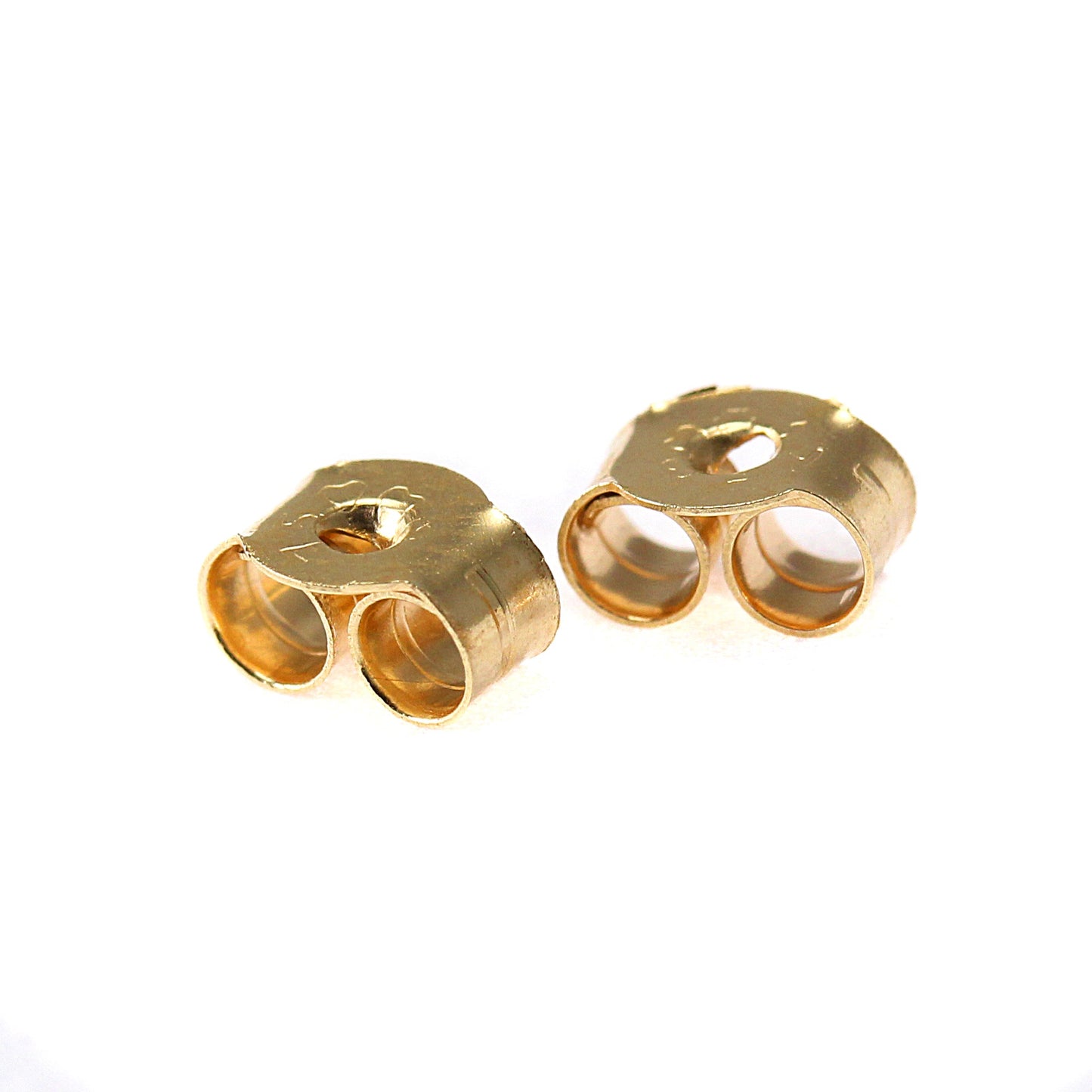 Fermoirs papillon en or 9 carats pour boucles d'oreilles à tige 3 mm, 4 mm, 5 mm