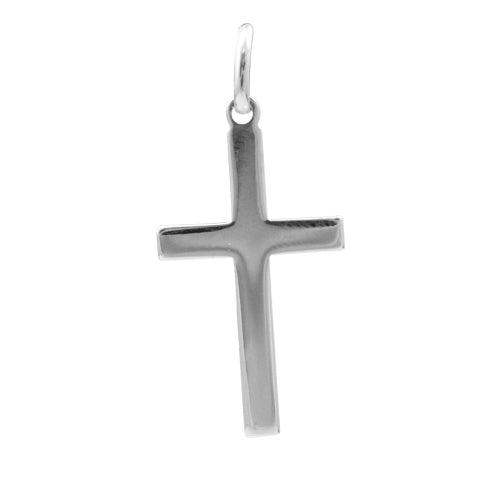 Pendentif grande croix en argent sterling