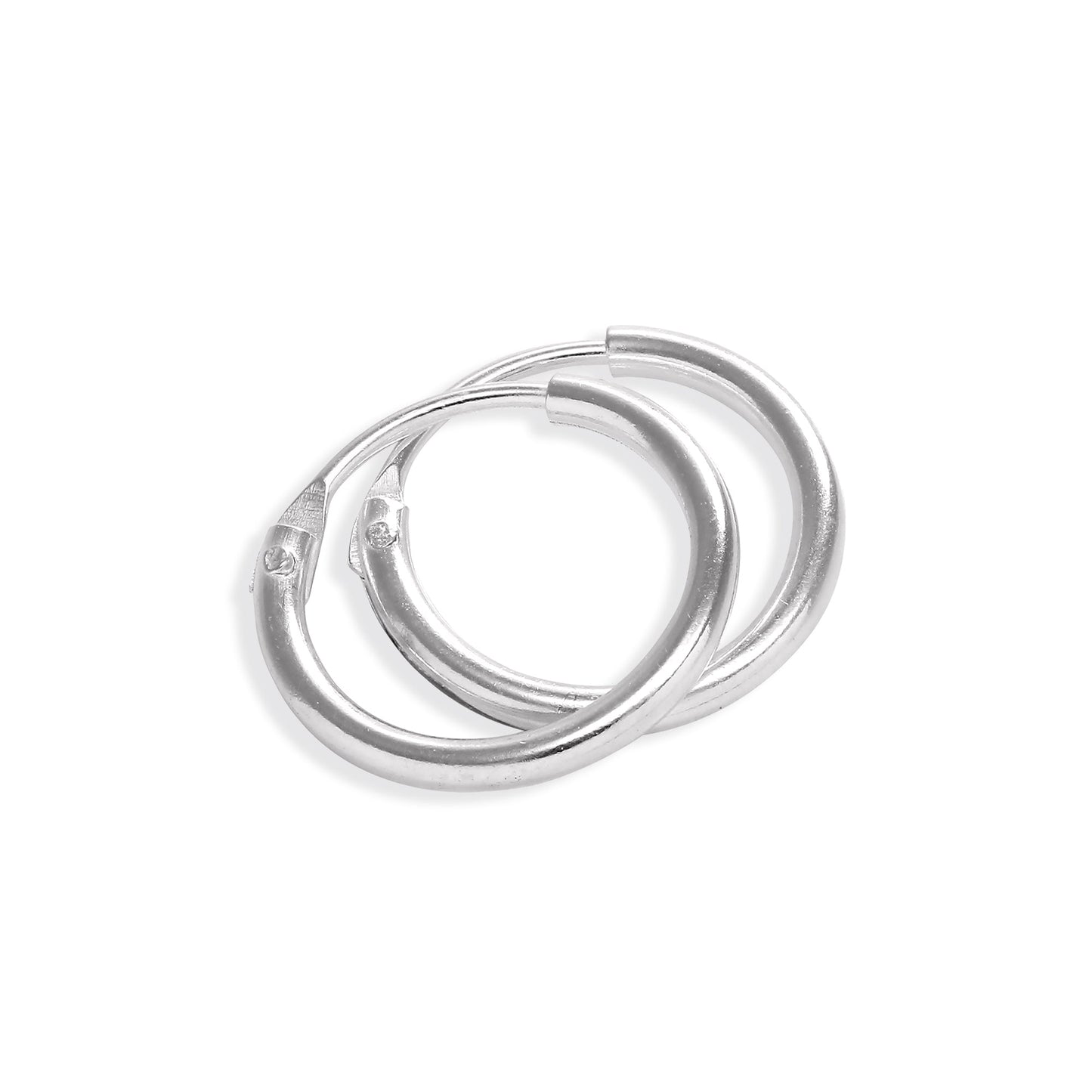Boucles d'oreilles créoles en argent sterling