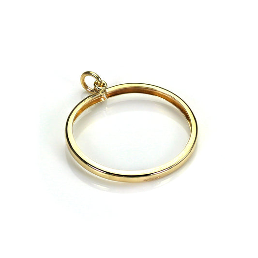 Pendentif demi-souverain en or 9 carats