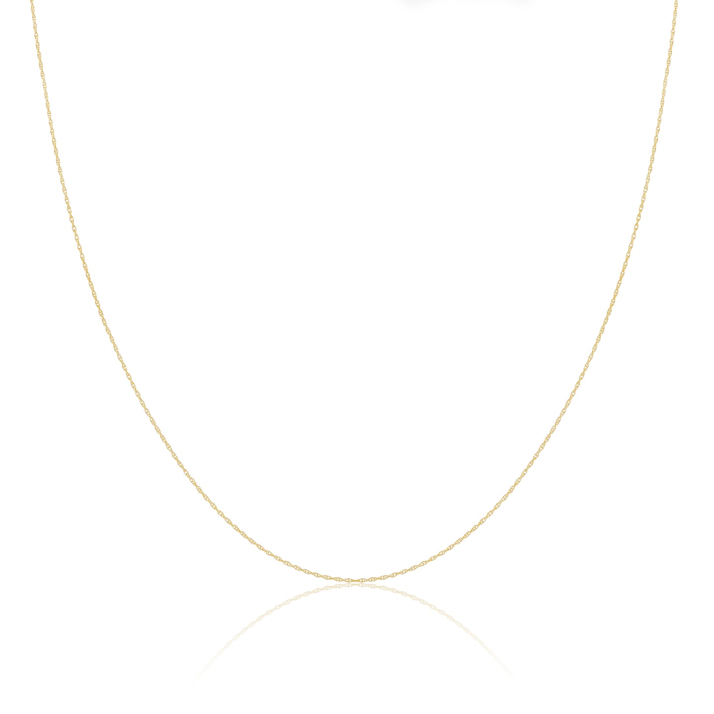 Chaîne torsadée en or 9 carats de 40 à 45 cm
