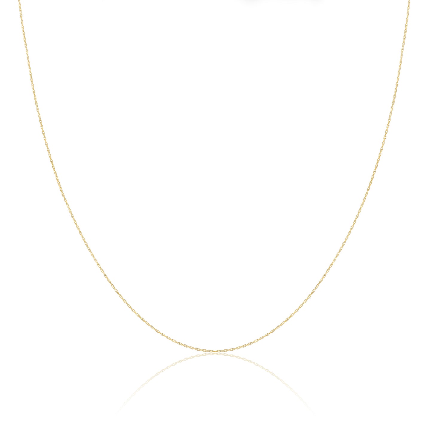 Chaîne torsadée en or 9 carats de 40 à 45 cm