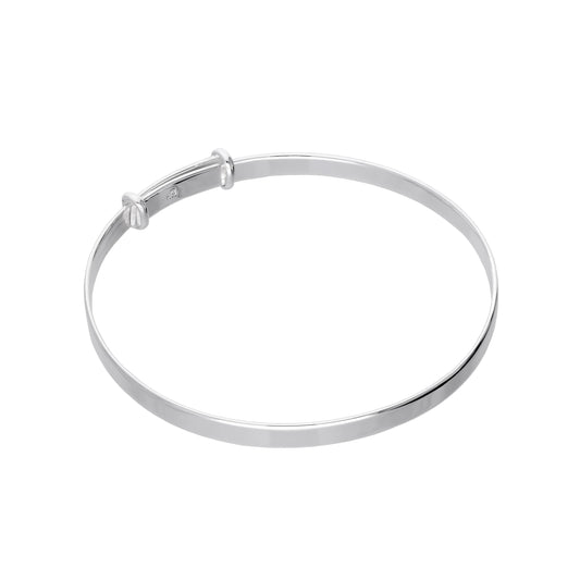 Bracelet jonc ajustable en argent sterling