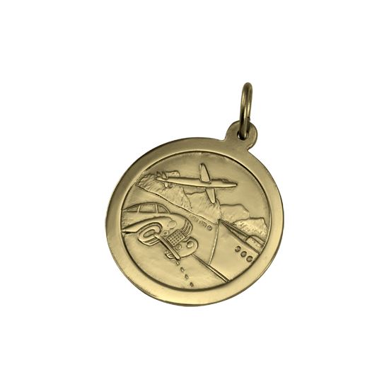 Pendentif Saint Christophe en or - Poli ou mat