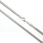 Chaîne ou bracelet serpent en argent sterling