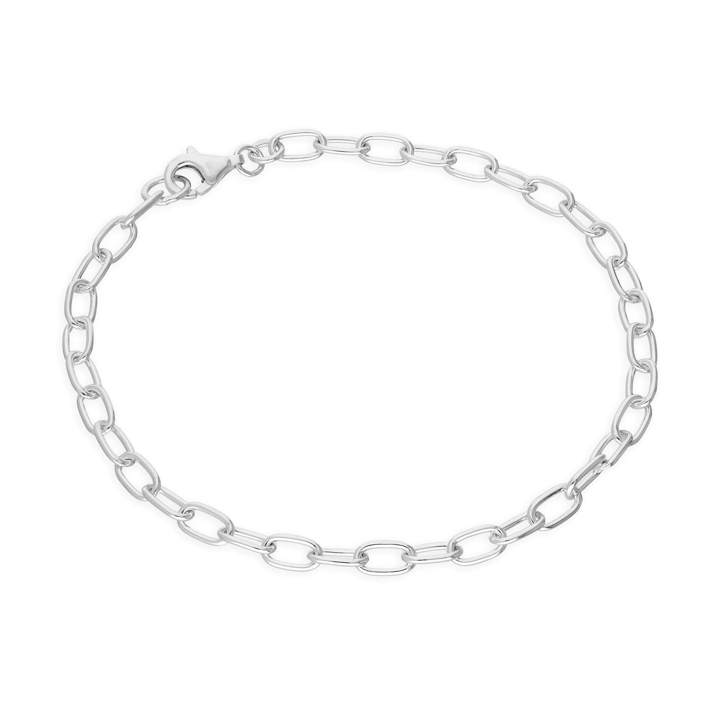 Bracelet à breloques en argent sterling de 6,5 à 8,5 pouces