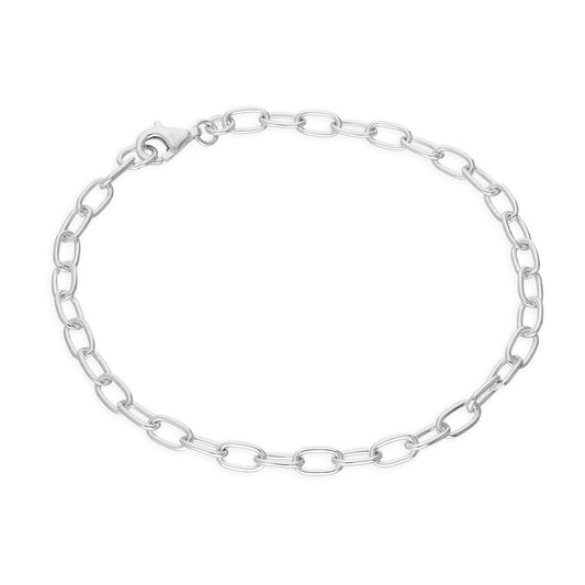 Bracelet à breloques en argent sterling de 6,5 à 8,5 pouces