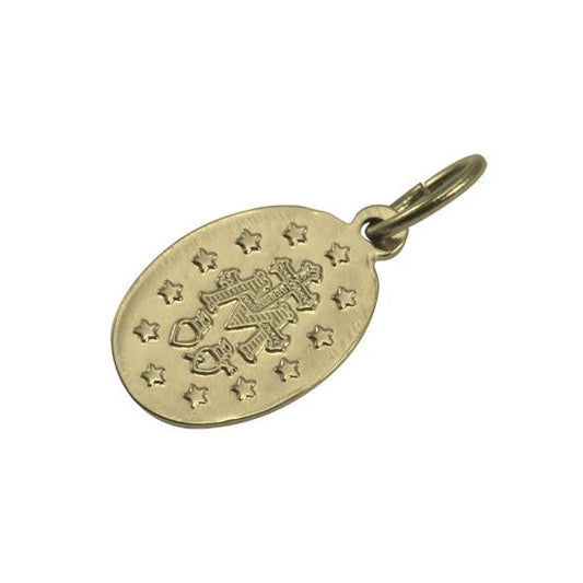 Pendentif Sainte Marie en or - Poli ou mat