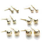 Boucles d'oreilles à tige Andralok en or jaune 9 carats