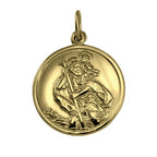 Pendentif Saint Christophe en or - Poli ou mat