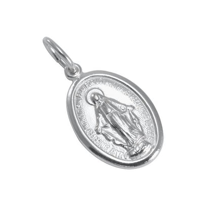 Médaille miraculeuse en argent sterling - Polie ou mate