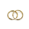 Boucles d'oreilles créoles unies en or jaune 9 carats de 13 mm