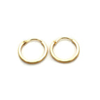 Boucles d'oreilles créoles en or jaune 9 carats