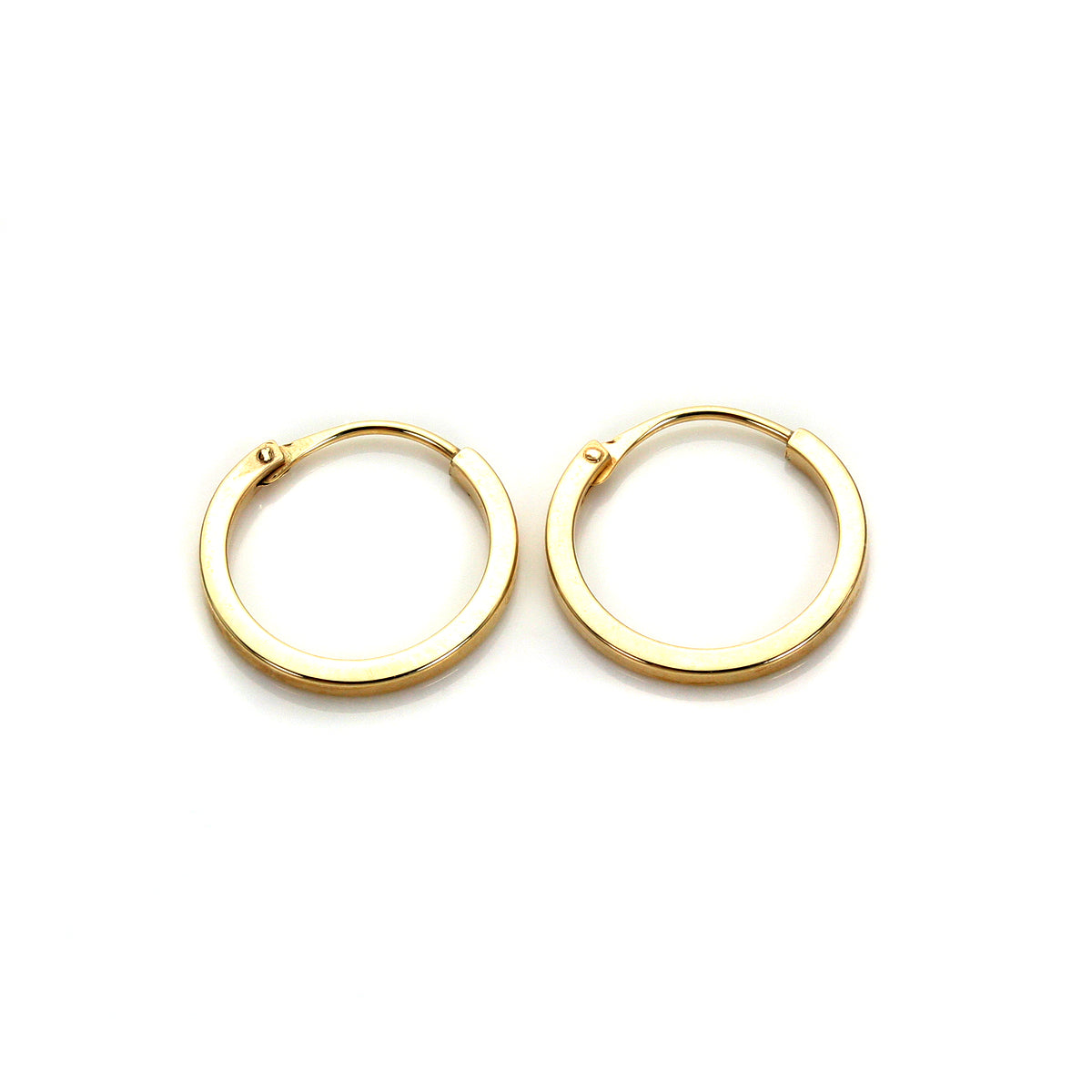 Boucles d'oreilles créoles en or jaune 9 carats