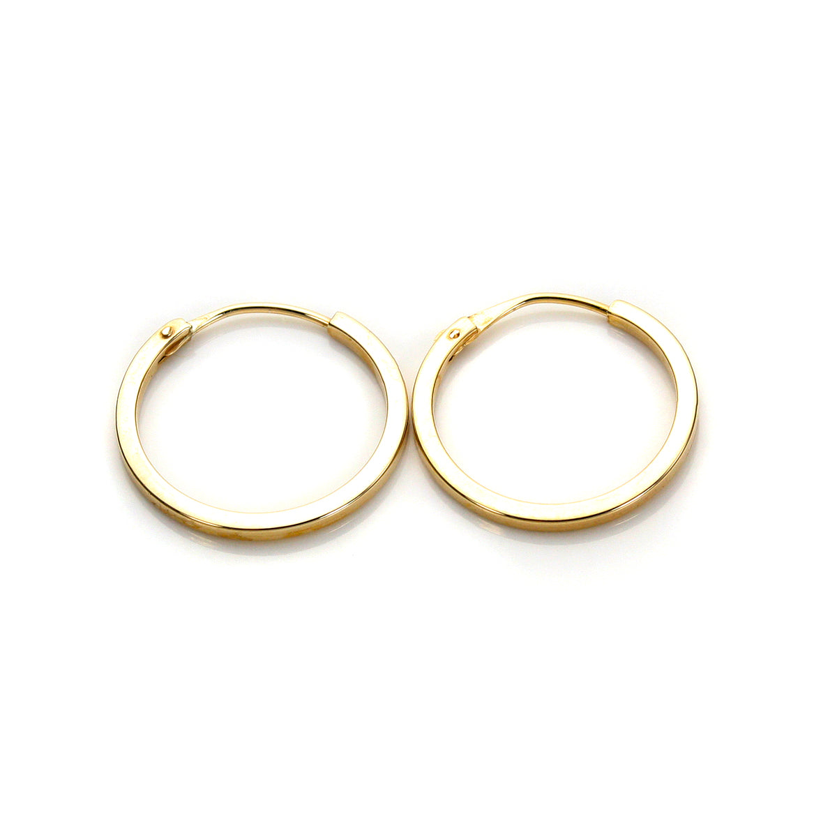 Boucles d'oreilles créoles en or jaune 9 carats