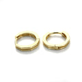 Créoles Huggy gravées en or 9 carats