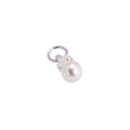 Breloque en argent sterling avec zircone cubique et perle