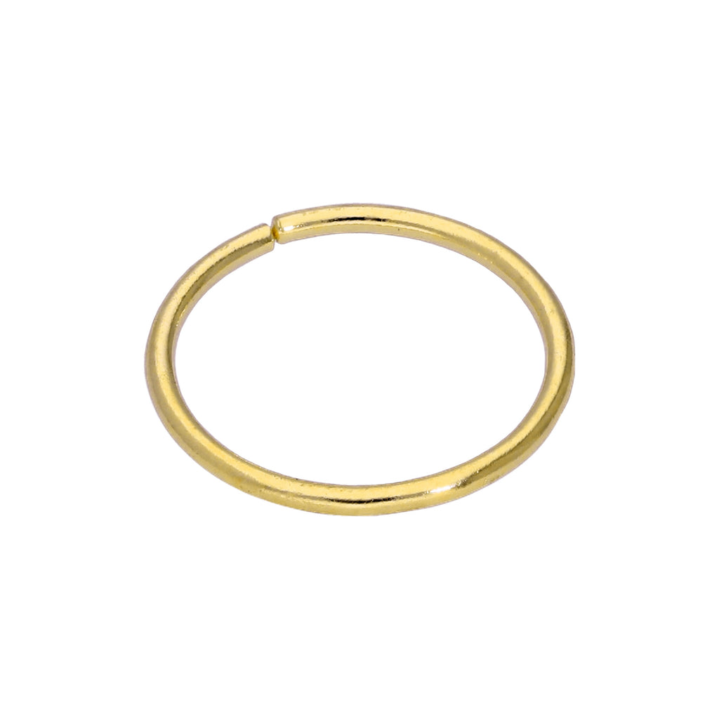 Anneau de nez en or 9 carats uni 24Ga 7 mm