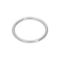 Anneau de nez uni en or blanc 9 carats 24Ga de 7 mm