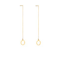 Boucles d'oreilles Karma Circle en or 9 carats