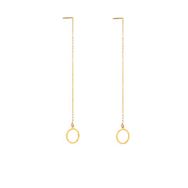 Boucles d'oreilles Karma Circle en or 9 carats
