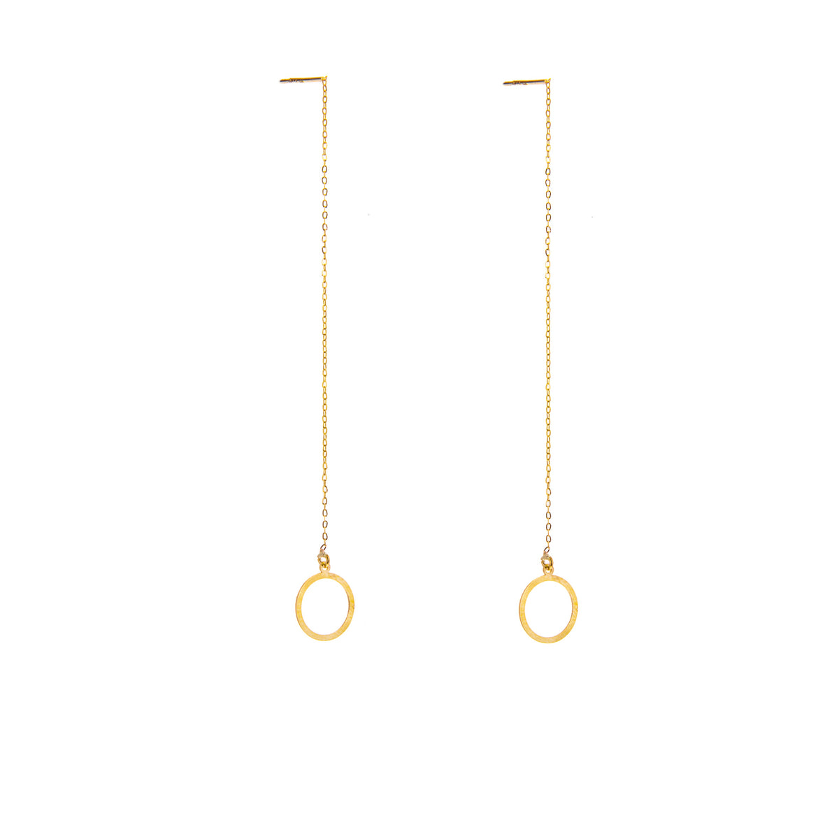 Boucles d'oreilles Karma Circle en or 9 carats