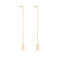 Boucles d'oreilles Infinity en or 9 carats