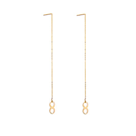 Boucles d'oreilles Infinity en or 9 carats