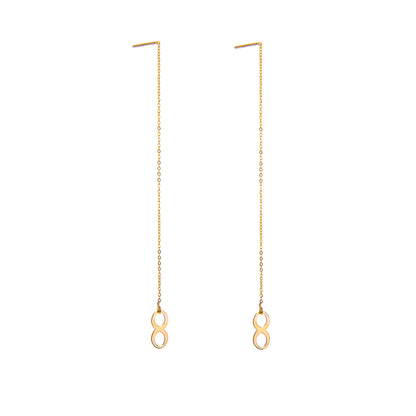 Boucles d'oreilles Infinity en or 9 carats